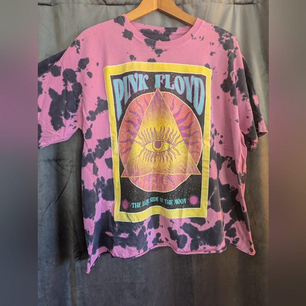 PINK FLOYD Dark Side of the Moon Cropped Tee L/XL